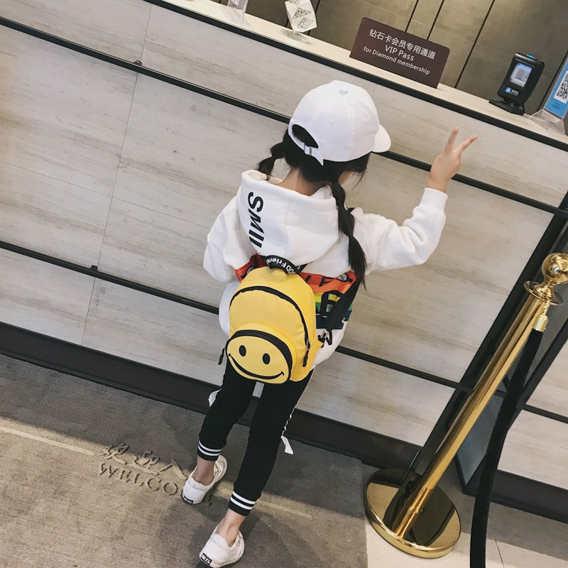 HappyOliver TAS SMILING BACKPACK import anak resleting backpack anak laki tas ransel anak tas sekolah paud