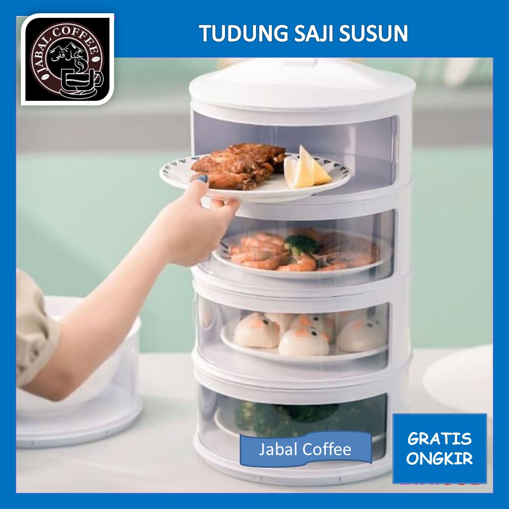 Tudung Saji Tempat Makanan / Tudung Saji Susun Empat Tingkat / Food Storage Multi Layer