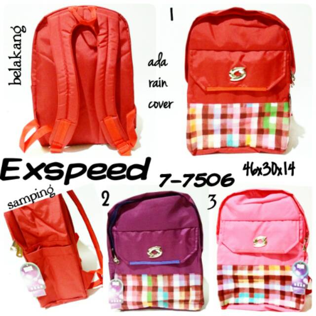 Tas Ransel Backpack Cewek Keren Tas Punggung Murah Exspeed 7-7506 termurah dan terbaru