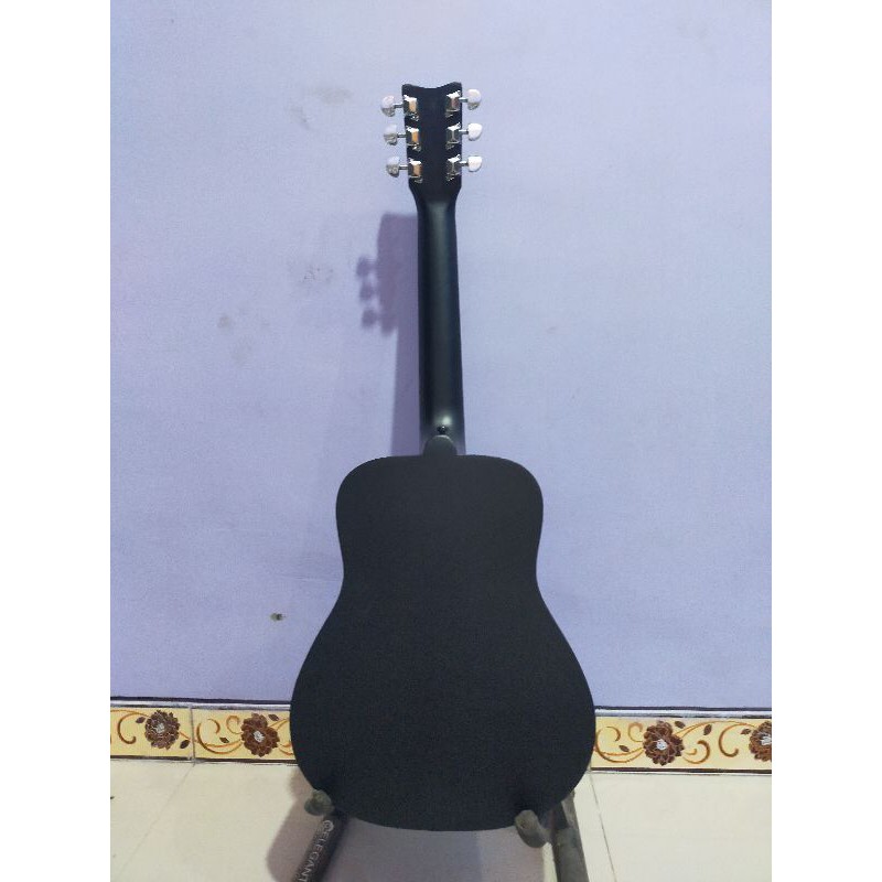 Gitar Akustik 3/4 tanem besi rangka silang