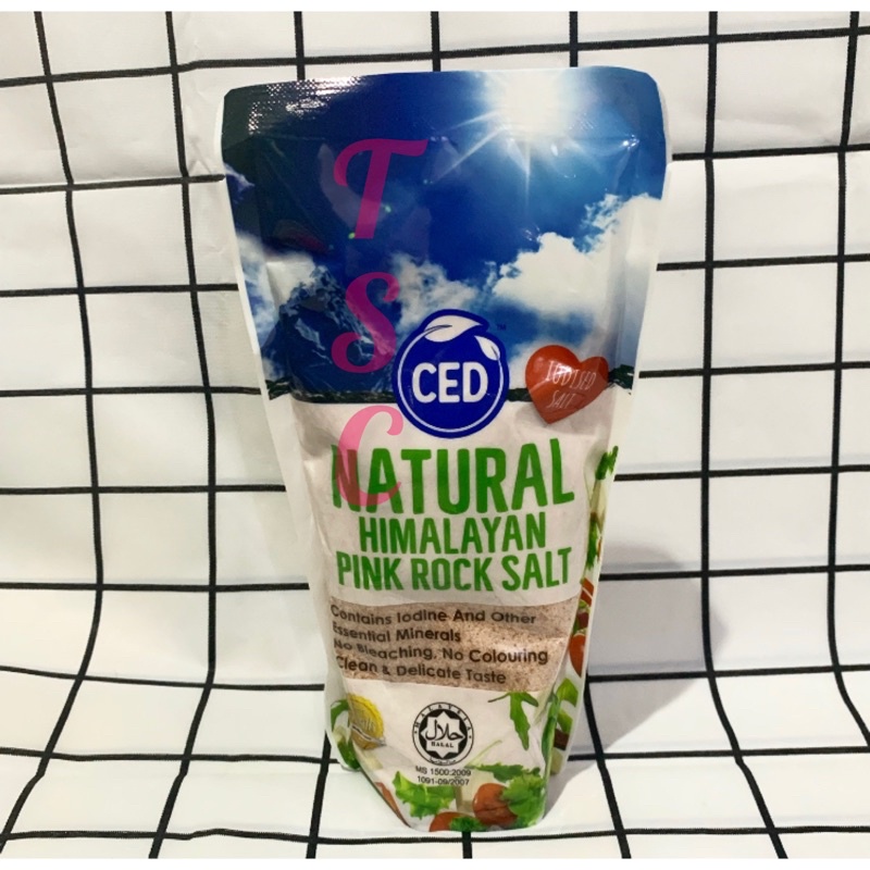 

Garam Himalaya CED Natural Himalaya Pink Rock Salt 500gr CED Garam Natural Himalaya Garam Halus Pink