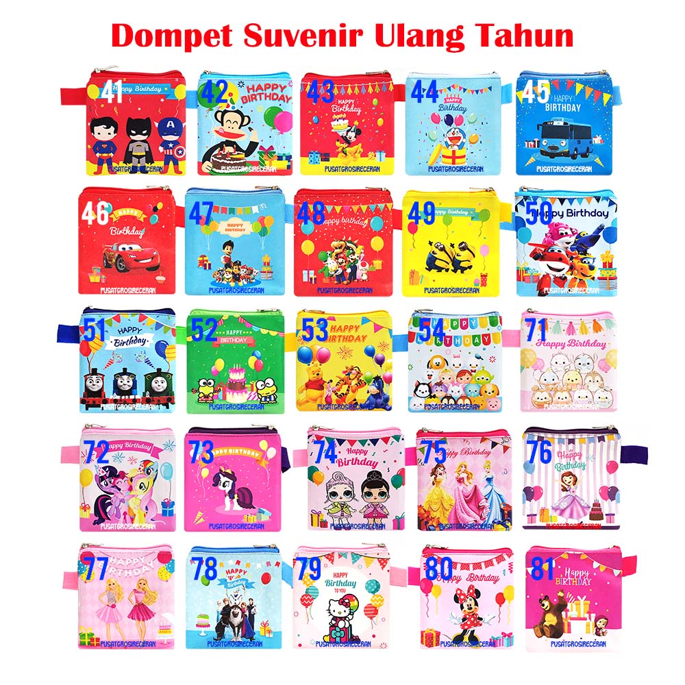 

CUSTOM Mini Wallet Birthday Dompet Souvenir Ulang Tahun Kado Goodie Bag Suvenir Ultah Kenang Kenangan