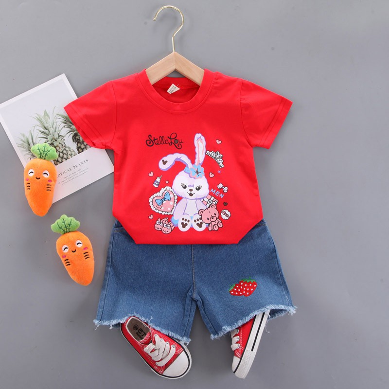 MOBASA OFFICIAL Setelan Baju Anak Perempuan Balita Import | 1-4 thn Stella Bunny / Kualitas Premium STLNG17