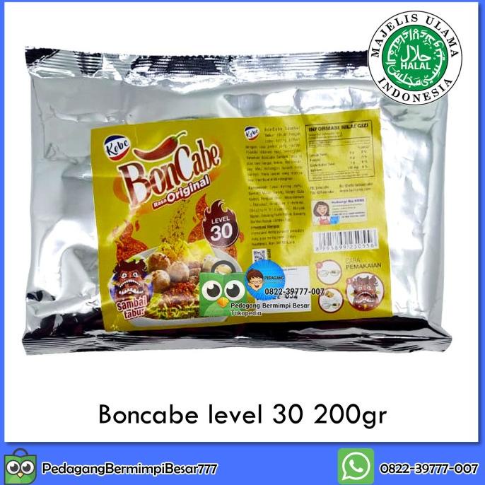 

[[COD]] Boncabe Level 30 200gr | Bon Cabe | Cabe Bubuk | Cabai Bubuk LIMITED EDITION Kode 592