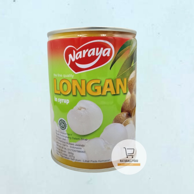 Naraya Longan atau Naraya Lychee Buah Kelengkeng / Leci dalam sirup 565gram