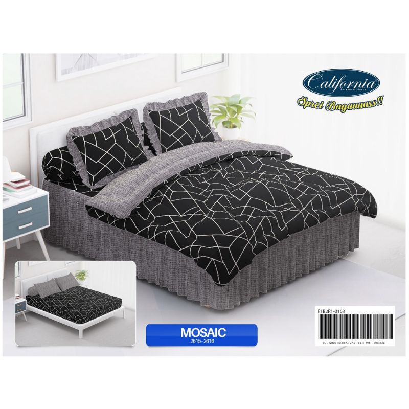 Bedcover California 180x200 / Bed Cover Set California Rumbai Mosaic King 180x200