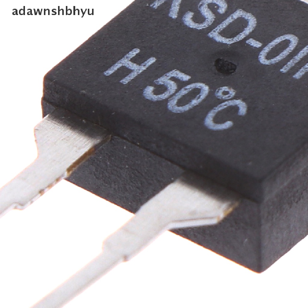 Adawnshbhyu 2Pcs Termostat Sensor Suhu Thermal Switch Biasa Terbuka KSD-01F 50degc