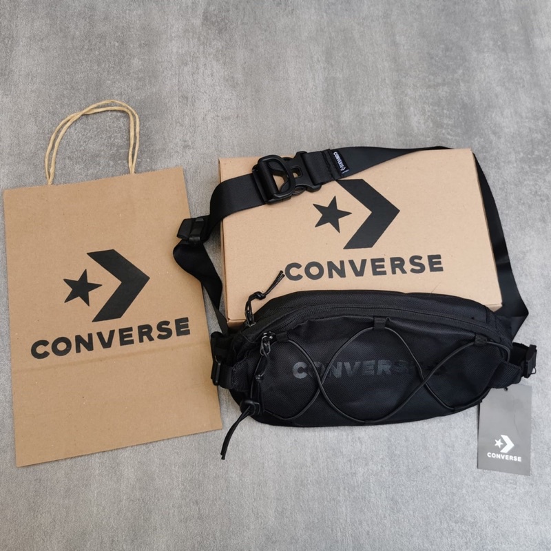 Converse Waist Bag Swap Out Black &amp; Como Free Box &amp; Paperbag