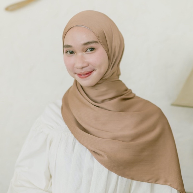 Pashmina Malay Silk Texture Premium Shawl Rayya Silk-Milo