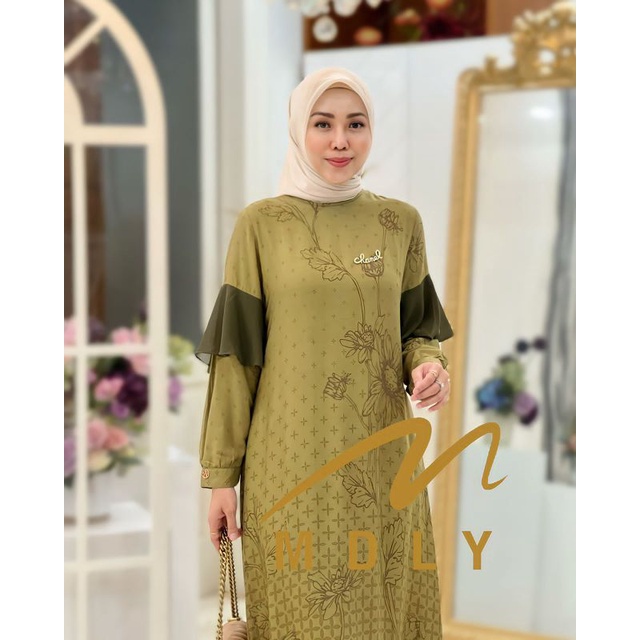 Gamis Dress Wanita  Terbaru Halwa Dress By Mdly 3039