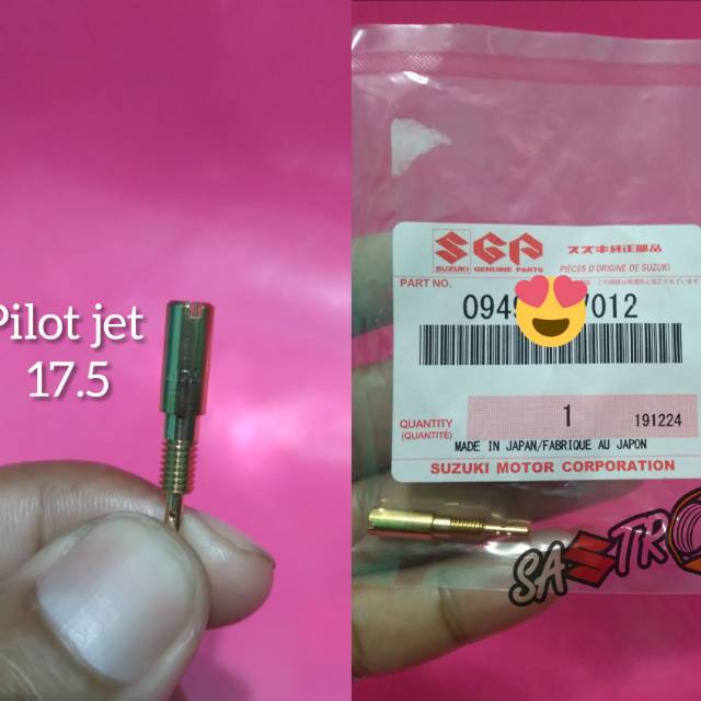 PJ PILOT JET 17.5 SUZUKI SATRIA FU SMASH SHOGUN VEGA JUPITER BYSON ORI SGP JAPAN