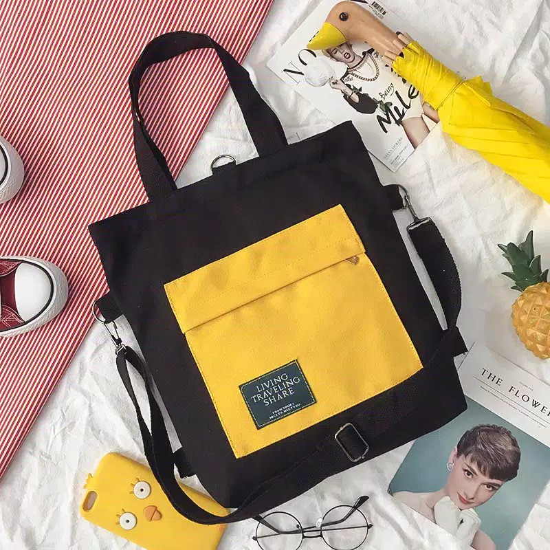 TOTEBAGS KPOP TOTE 3 IN 1 BISA RANSEL BISA SLEMPANG BISA JINJING TAS FASHION PRIA WANITA TAS SEKOLAH TAS KULIAH TAS TRAVELING TER;ARIS TAS PRIA WANITA MURAH TOTE KOREA