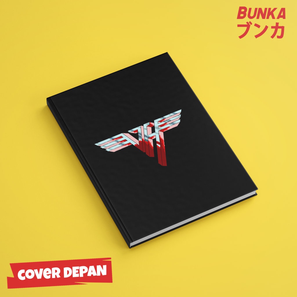

Notebook 80's Band Van Hallen Logo Hardcover A5 Buku Tulis Catatan Notes Agenda Planner Jurnal