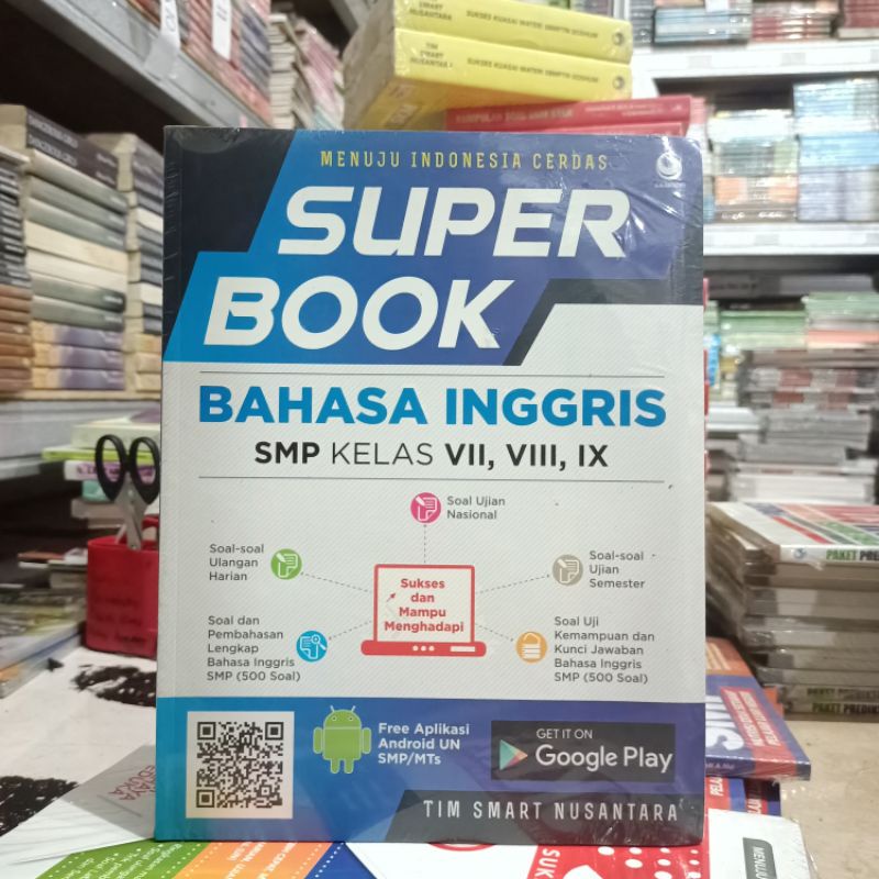 BUKU OBRAL SUPER MURAH - Buku LATIHAN SOAL SMP MATEMATIKA / KIMIA / FISIKA / SOAL SOAL SMP-Superbook Bhs Inggri