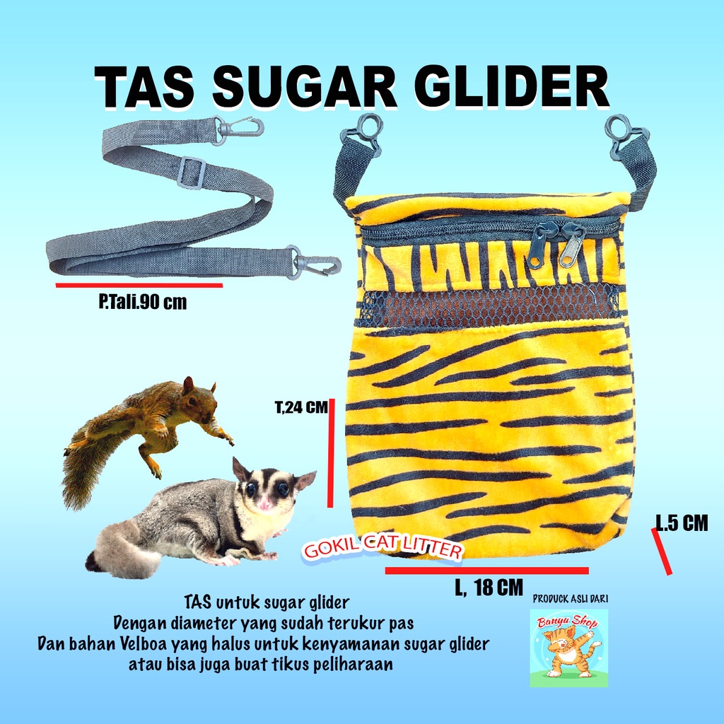 SLEEPING POUCH-TAS SUGAR GLIDER-TOTOL