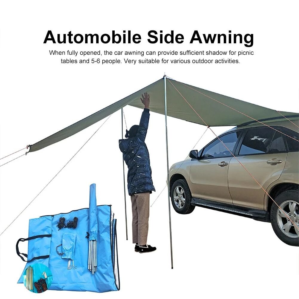 Awning Tenda Mobil Minimalis 4x6 Meter Waterproof Kuat Kokoh - Awning Car Portable Pelindung Mobil O