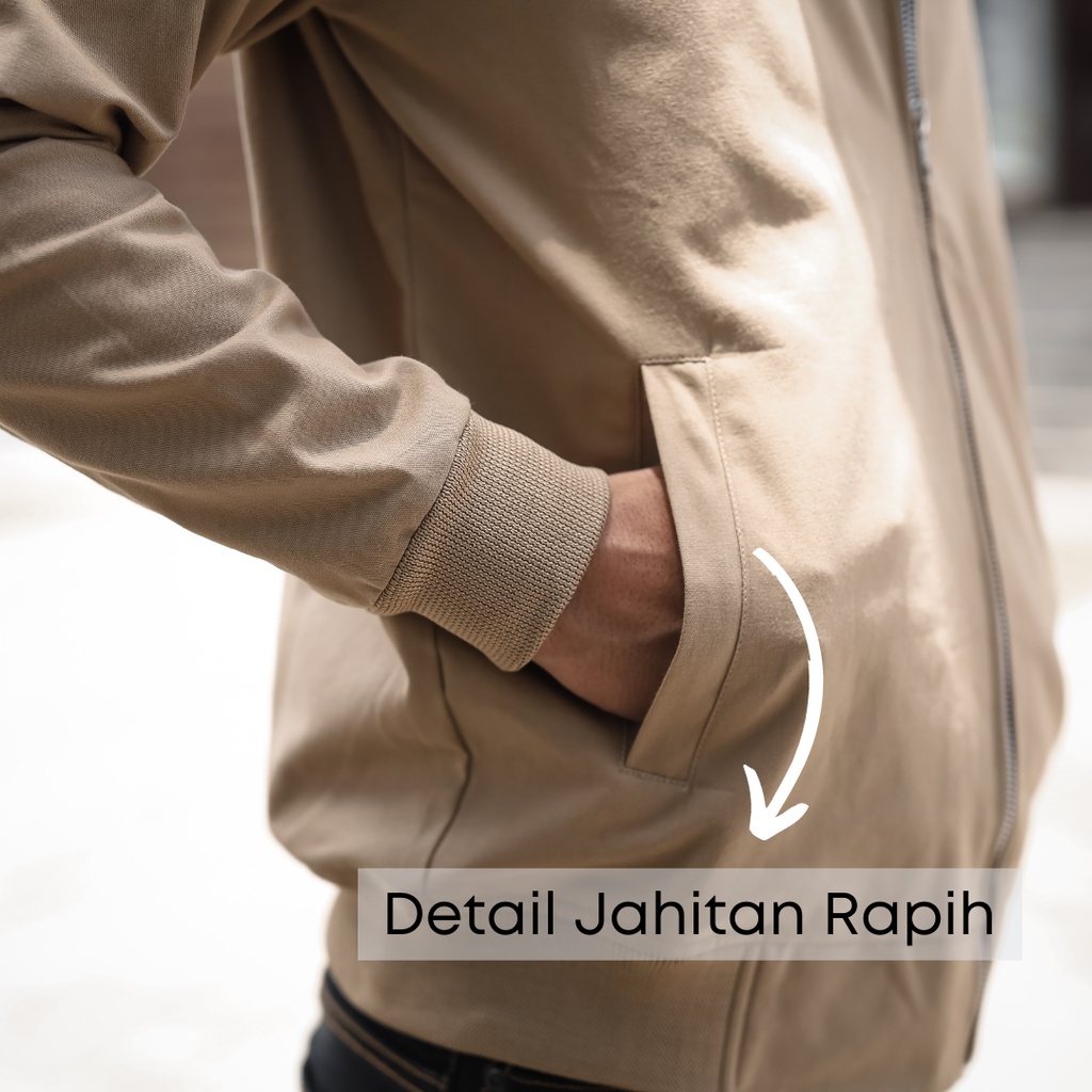 Libra Jaket Canvas Bomber Pria Premium-4