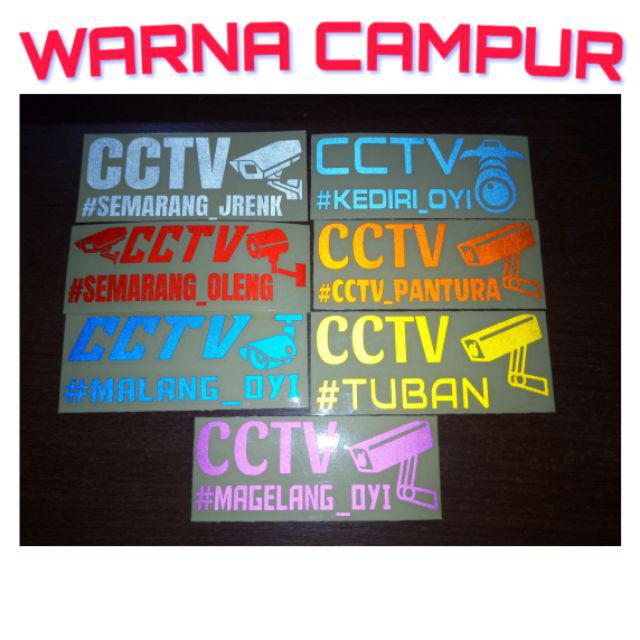 Paling Keren Membuat Stiker  Gambar Logo Cctv  Truk  Oleng  