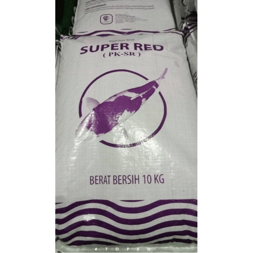 PK SR SUPER RED 10 KG 5MM PAKAN IKAN KOKI KOI PELET IKAN