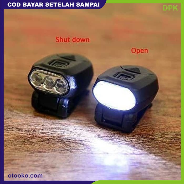 Senter LED Lampu Mini Kecil Emergency Camping Mancing Clip Jepit Topi