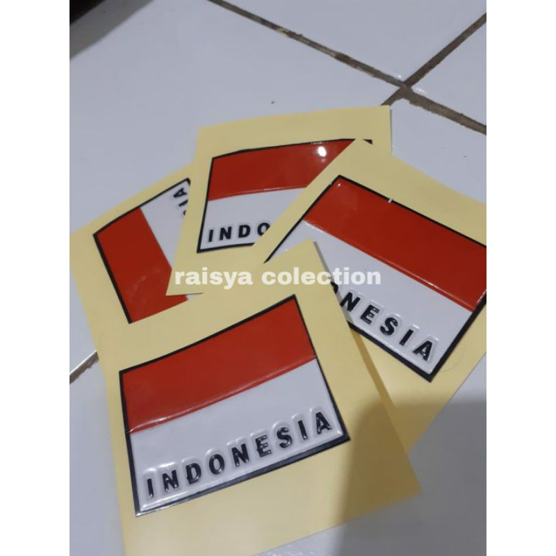 stiker bendera merah putih