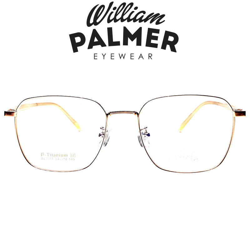 William Palmer Kacamata Pria Wanita Titanium 7111 C2 Gold