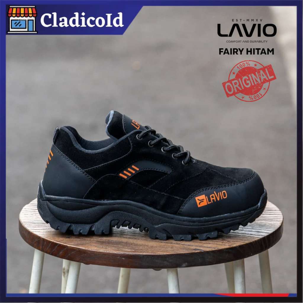 Sepatu Safety Pria Boot Pendek Ujung Besi Kerja Lapangan Outdoor Mendaki Gunung Hiking Travel Sefty Shoes Boots Proyek LAVIO FAIRY