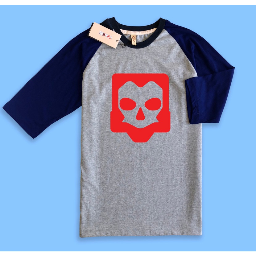 Kaos Raglan Gaming Valorant Yoru Oni Mask Red Logo