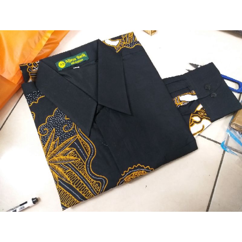 WAYANG SOGAN Batik Solo Kemeja Pria Full Furing Katun Sragenan