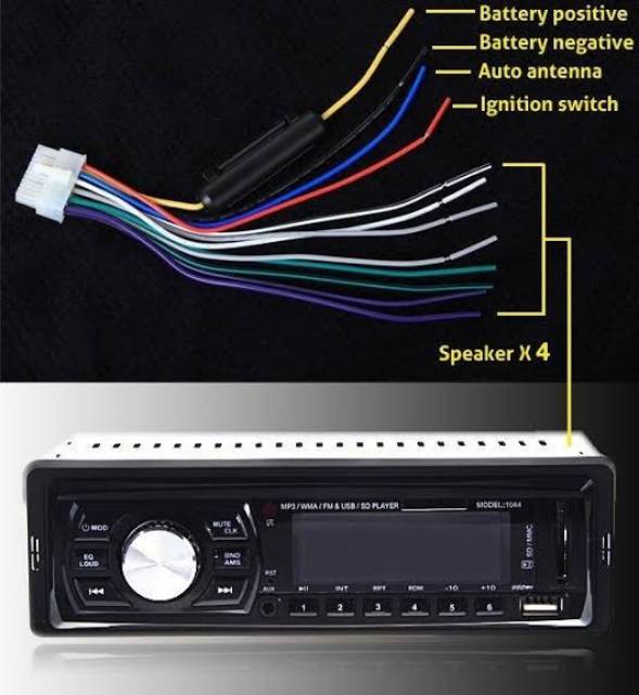 Soket Tape Mobil head unit single din 12 pin Male socket tape mobil  setrum dan speaker