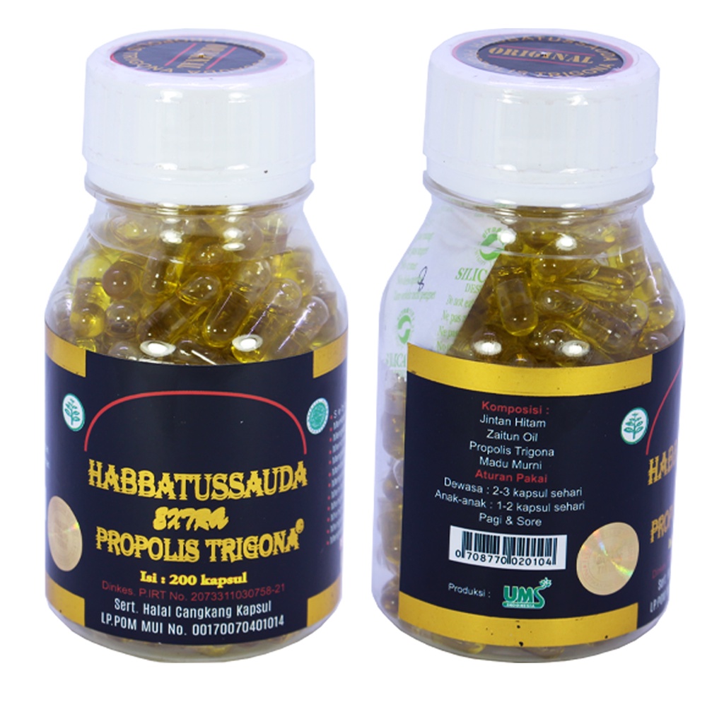 Habbatussauda Extra Propolis Trigona 200 Kapsul UMS | Habatussauda