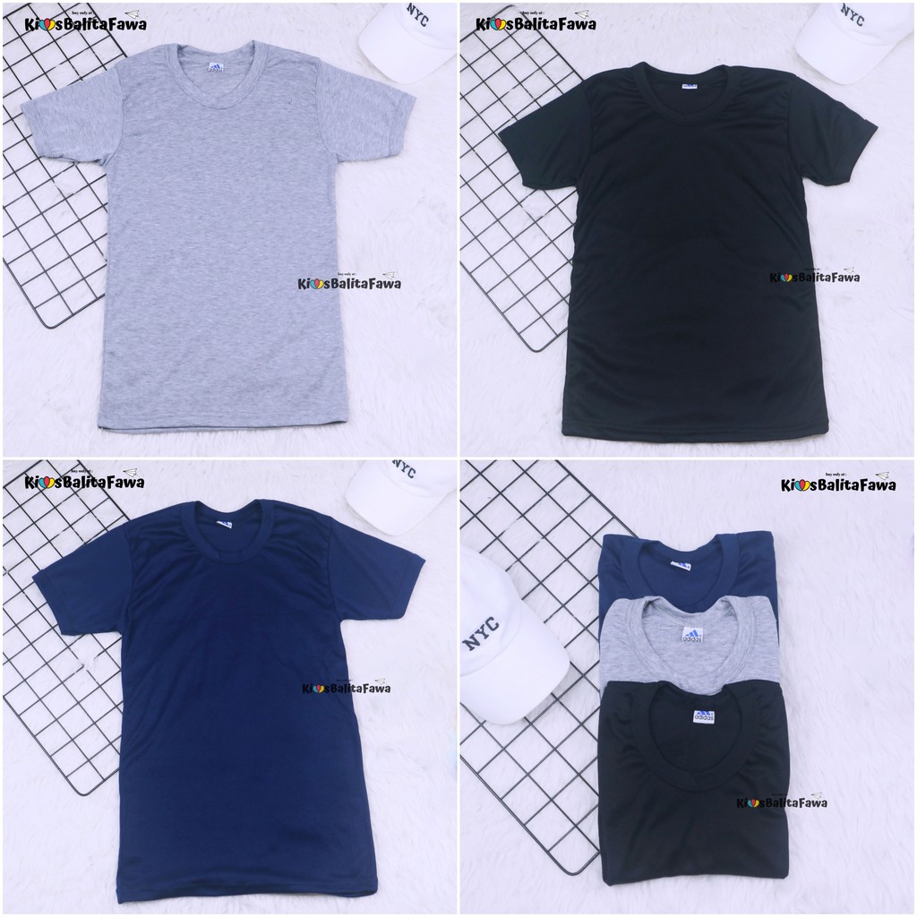 Kaos Pria Lengan Pendek fit to L / Oblong Shirt Polos Cowok Baju Atasan KATUN Stretch Adem Murah