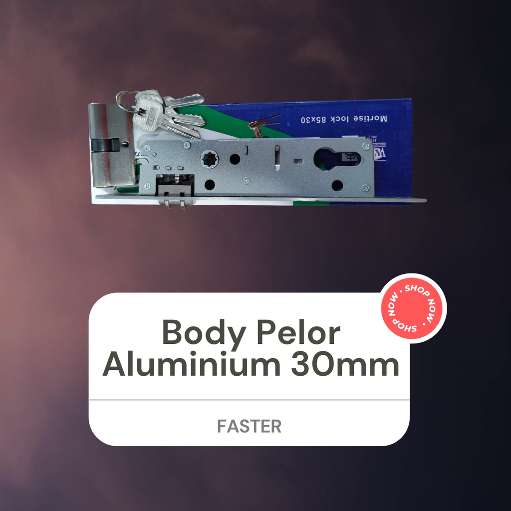 Body Pelor Aluminium 30mm Kunci Pelor Aluminium FASTER