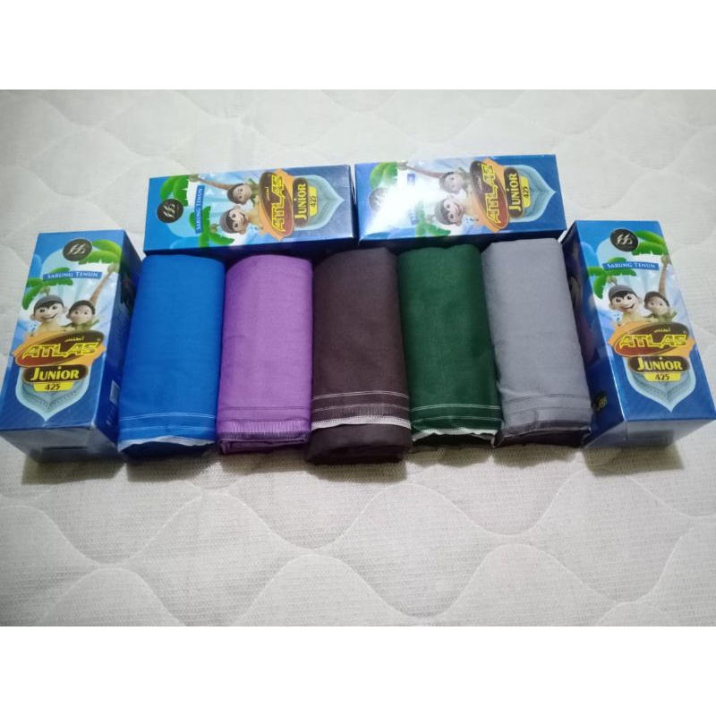 sarung atlas anak polos warna