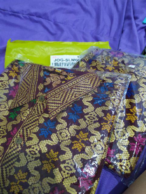 Sarimbit Couple Batik Rok N Blus Wanita Takashimaya Prodo Maroon