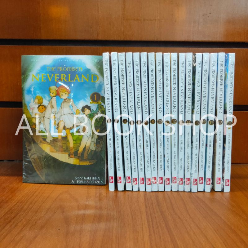 Komik The Promised Neverland Vol 1-8, 10-17, 19, 20 END