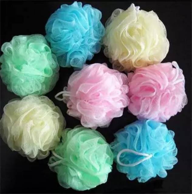 SHOWER PUFF / SIKAT MANDI PEMBUAT BUSA SABUN / SIKAT BADAN / SABUT MANDI / SHOWERPUFF