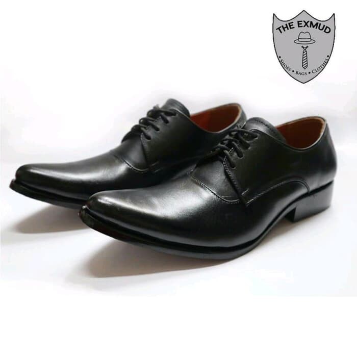 Sepatu Kulit Asli Pria Pantofel / Pantofel Kulit Bally Original - Hitam, 38