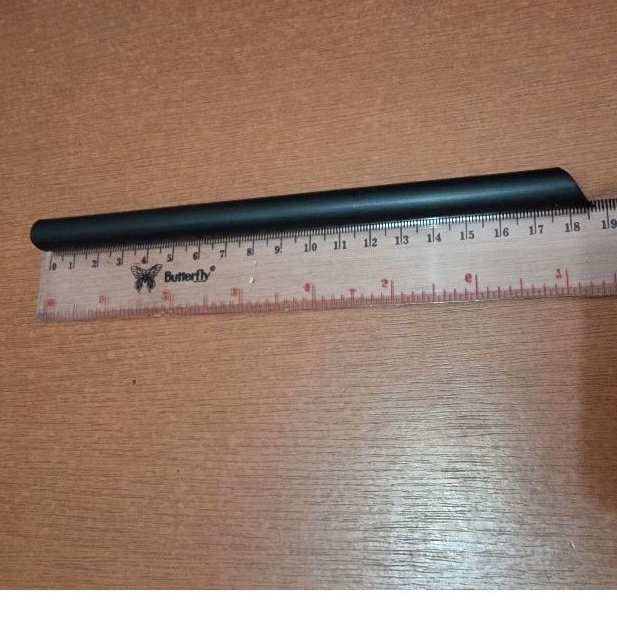 Sedotan Bubble Boba Hitam 8mm 18cm / Sedotan Boba Hitam Lancip Lurus