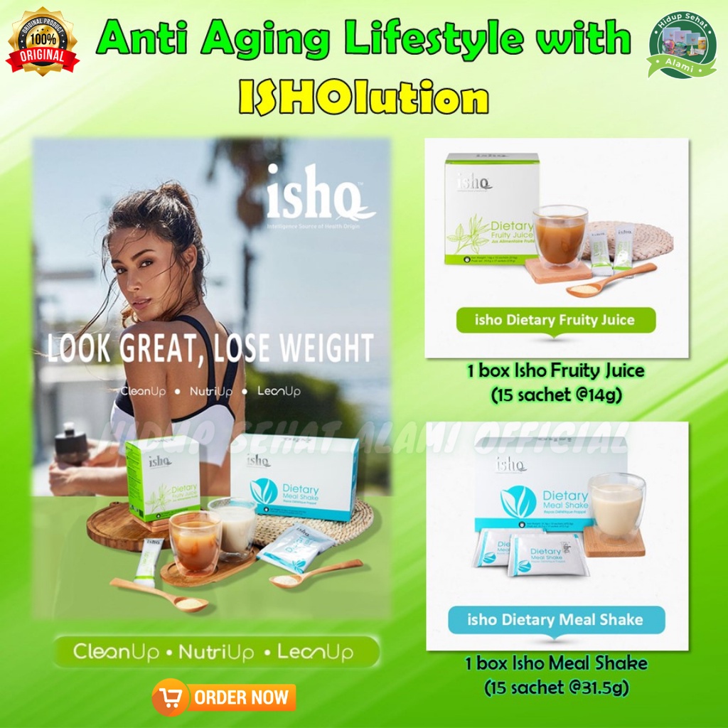 ISHO Meal Shake & Fruity Juice - Anti Aging Lifestyle