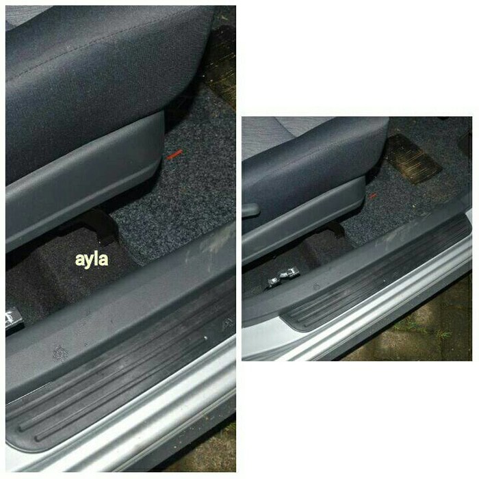 sillplate samping Ayla hitam