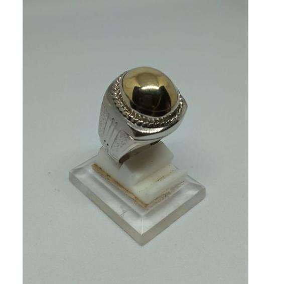 Koleksi Terbaru.. cincin akik badar emas pancadatu nempel magnet
