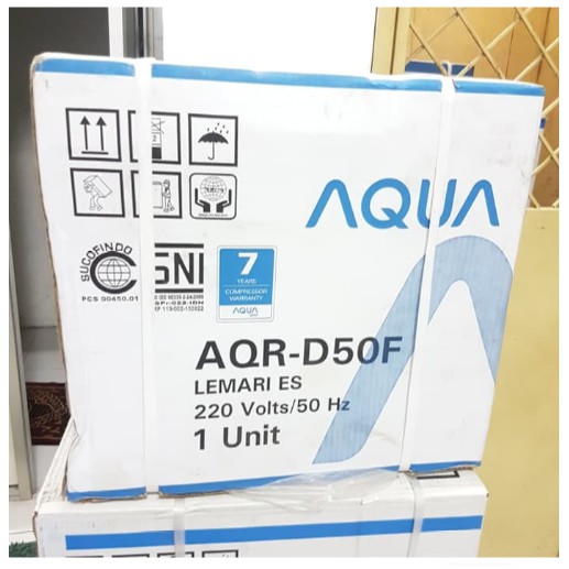 Kulkas Mini Portable 50Liter AQUA AQR-D50F PROMO MURAH GARANSI RESMI