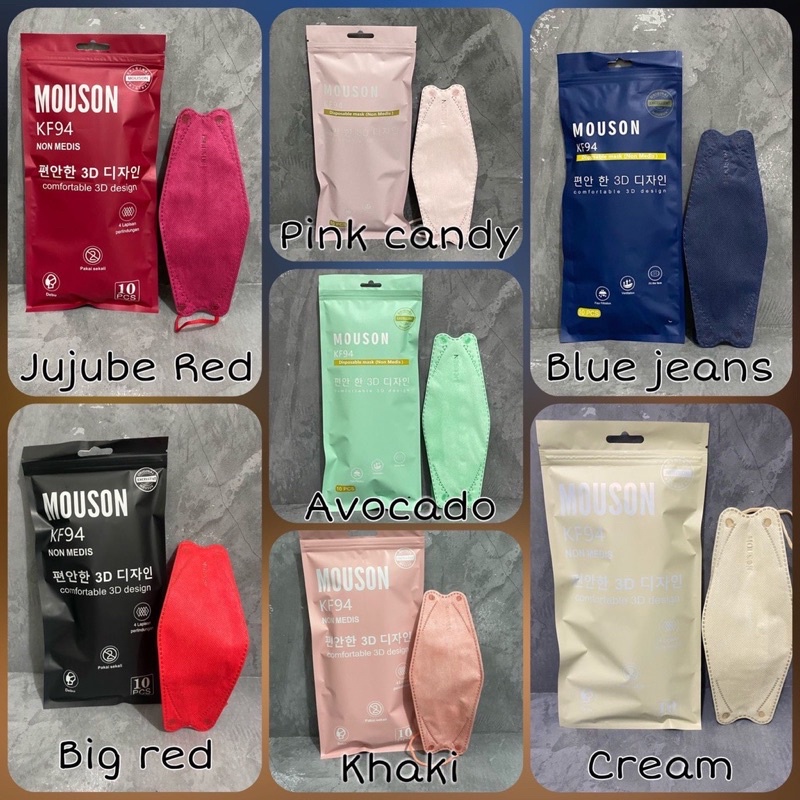 Korean masker Evo muoson 4ply 1 pack isi 10pcs