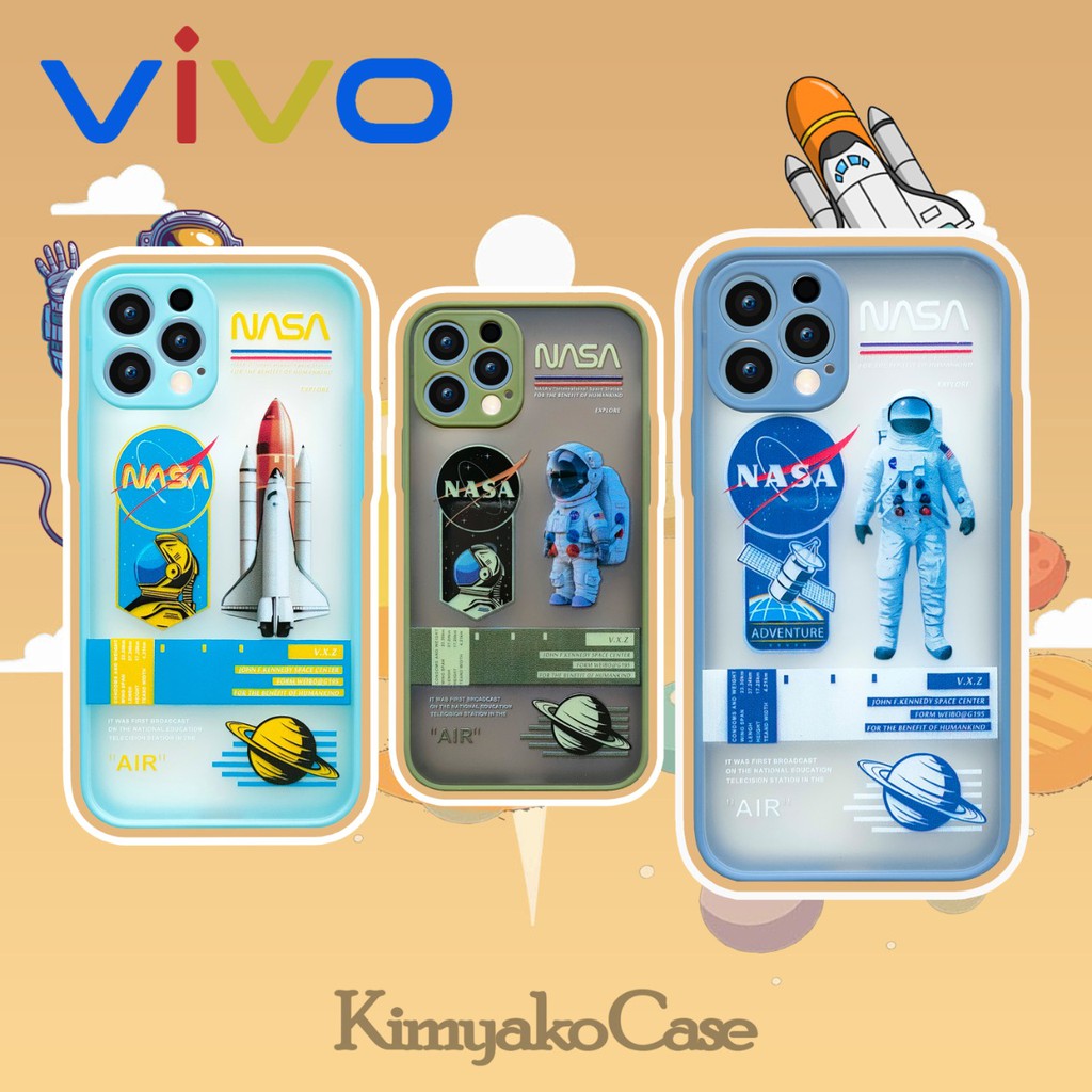 Case Nasa ASTRONOT Vivo Y95 Y93 Y91 Y91C Y1S Y51-2020 Y30 Y50 Y20 Y20I Y20S Y12S V20SE V20