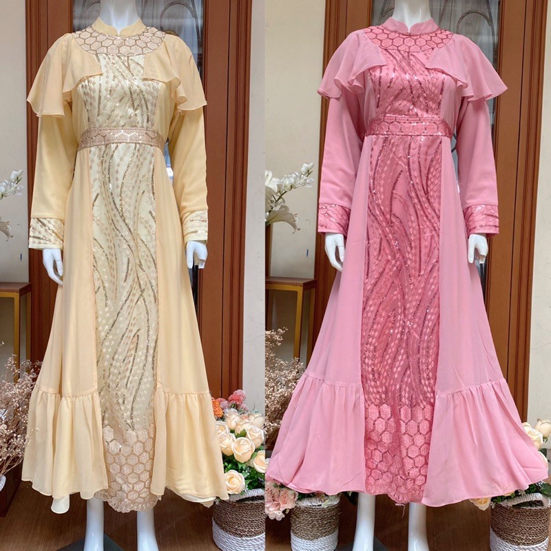 Dress Jemia 088 pesta Muslim kondangan
