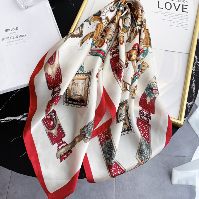 &quot;Vali&quot; 70x70 cm scarf, Scarf Leher, Scarf Tas, Bahan High Grade Silk Immitation