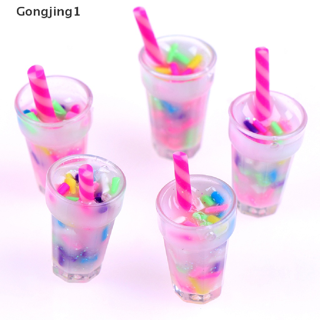 Gongjing1 5Pcs / Set Mainan Miniatur Botol Krim Skala 1: 12 Untuk Dekorasi Rumah Boneka