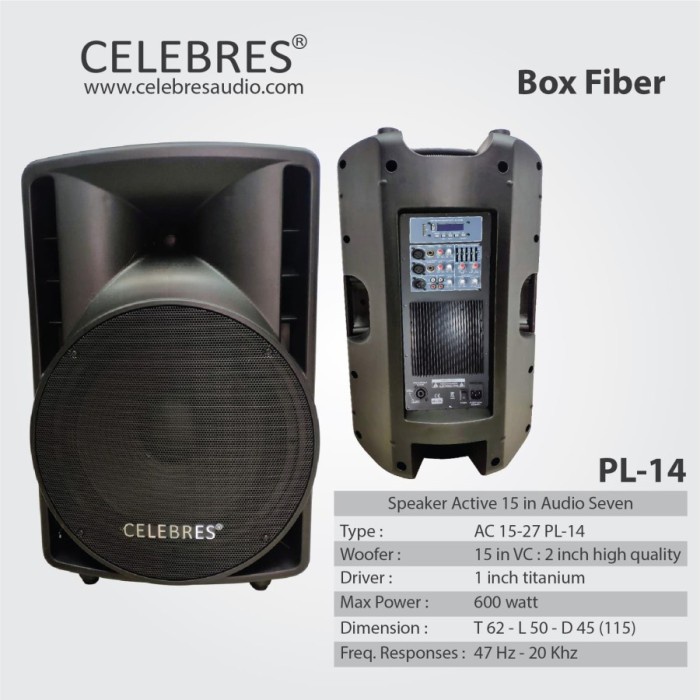 Speaker Aktif CELEBRES 15 Inch 15-27 PL14 Original no HUPER RCF