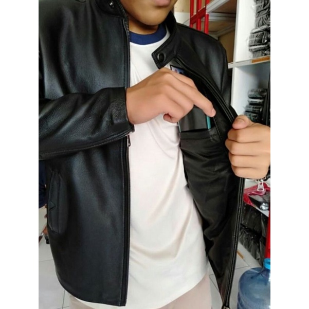 Jaket Pria Kulit Asli Domba Model Model Slimpit Dan Ukuran Jumbo Jaket Kulit Asli Garut Sukaregang Anti Api Anti Air New Elegant